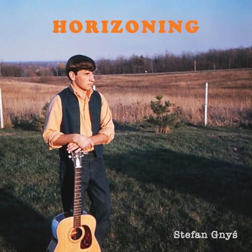 Album cover: man with guitar in a field, titled "Horizoning" by Stefan Gnys.