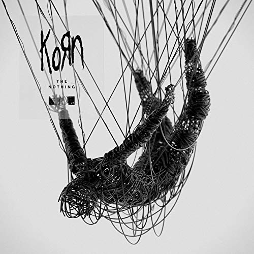 Black and white album cover featuring a figure entangled in strings.