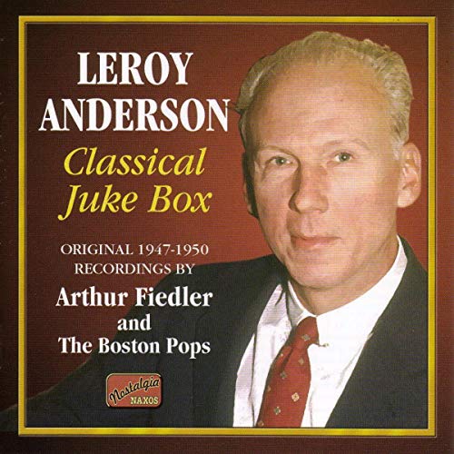 CD cover featuring portrait of composer Leroy Anderson with text details.