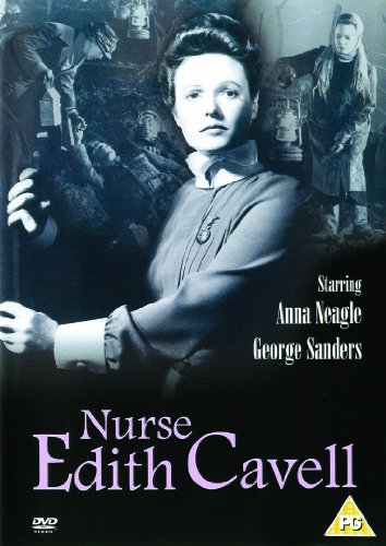 DVD cover for “Nurse Edith Cavell” featuring Anna Neagle in period attire.