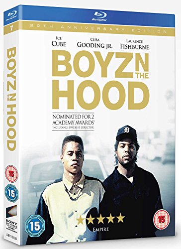 Boyz N The Hood" Blu-ray cover featuring Ice Cube and Cuba Gooding Jr.