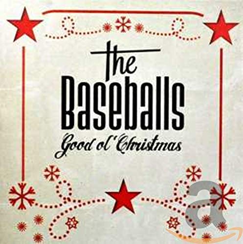 CD cover for "The Baseballs - Good Ol' Christmas" with red stars.