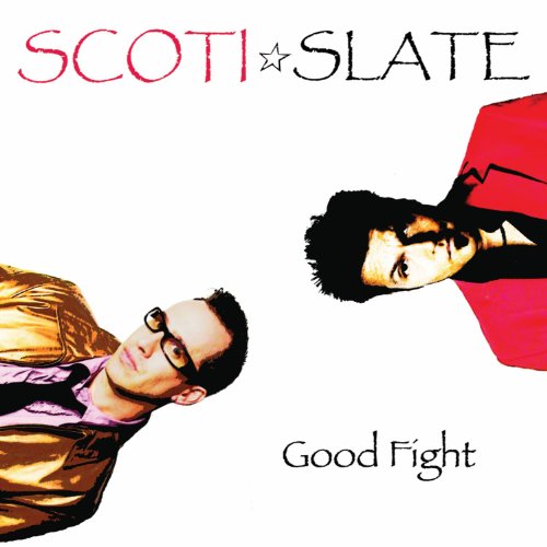 CD cover featuring two men in contrasting poses and colors.