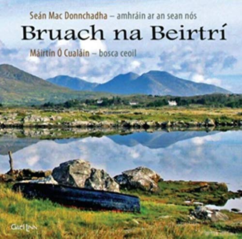 CD cover with Irish landscape: mountains, water, and a small boat.