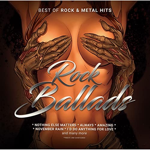 Vinyl album cover for “Rock Ballads” featuring hands and text.