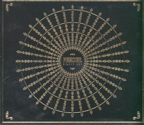 CD cover for Feeder’s “Silent Cry” with ornate gold radial design.