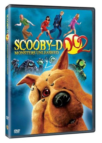 DVD cover for "Scooby-Doo 2: Monsters Unleashed" featuring Scooby-Doo and the gang.