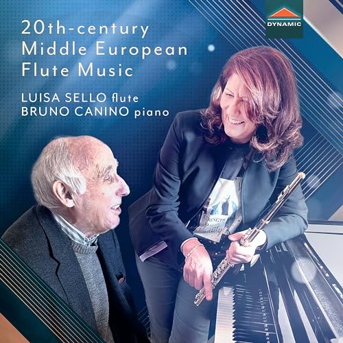 CD cover featuring flutist Luisa Sello and pianist Bruno Canino.