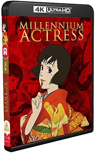 Millennium Actress 4K Ultra HD Blu-ray case featuring an anime woman in a kimono.