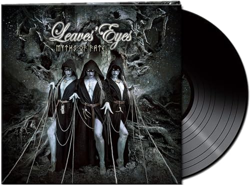 Leaves' Eyes "Myths Of Fate" vinyl record with hooded figures artwork.