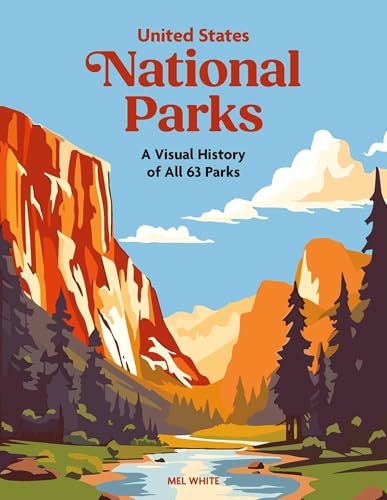 Book cover depicting Yosemite’s El Capitan and a lake, titled “National Parks.”