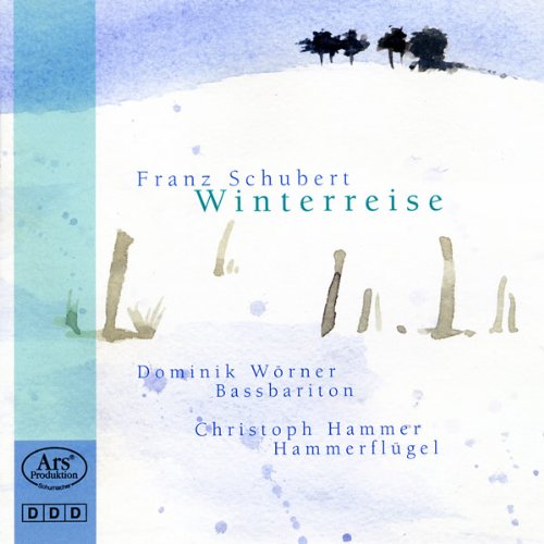 CD cover for Schubert's Winterreise, featuring a snowy landscape painting.