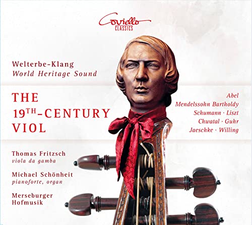 CD cover featuring a portrait of a man with a viol.