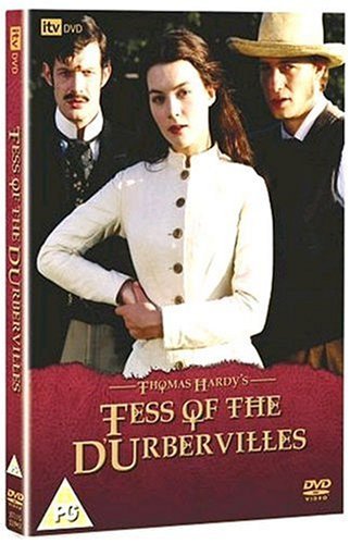 DVD cover for “Tess of the D’Urbervilles” featuring three actors in period clothing.