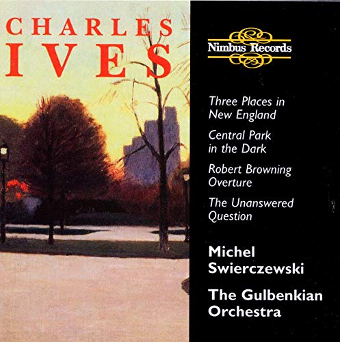 CD cover for Charles Ives classical music, featuring a park scene.