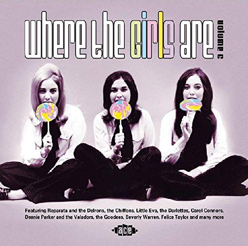CD cover: three women with lollipops, text “where the girls are volume 6”.