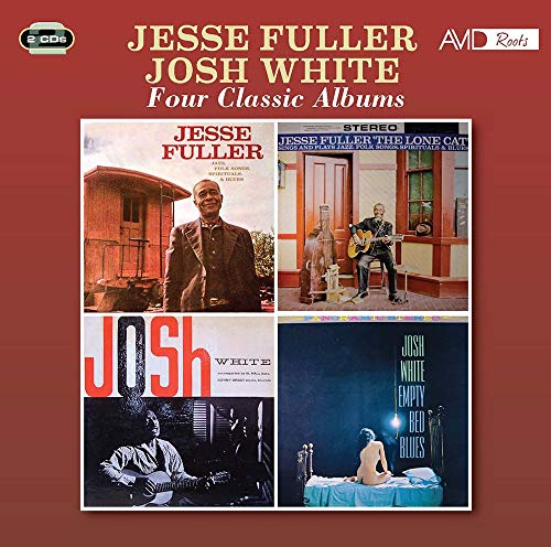 CD cover featuring four album artworks by Jesse Fuller and Josh White.