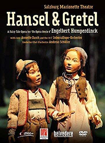 DVD cover for Humperdinck’s “Hansel & Gretel” featuring puppet characters.