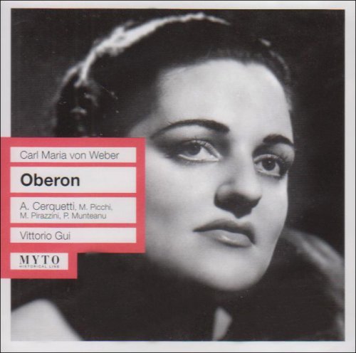 CD cover for "Oberon" featuring a black and white portrait of a woman.