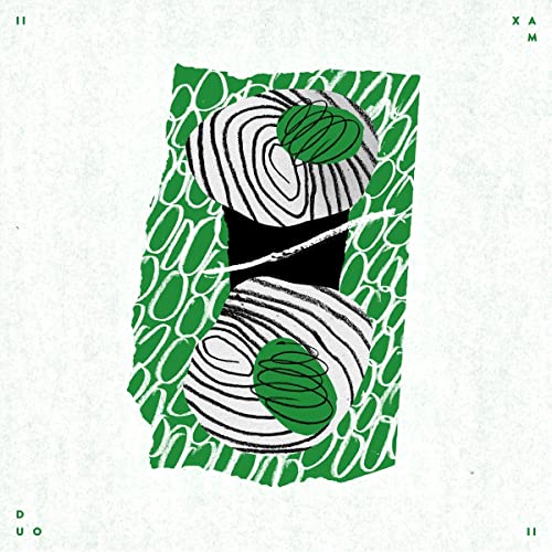 CD cover with abstract green and white swirling shapes on a textured background.
