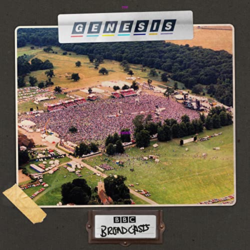 Genesis BBC Broadcasts vinyl album cover: aerial view of a festival crowd.