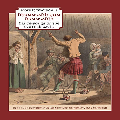 CD cover depicting a 19th-century Scottish dance scene with figures in traditional dress.
