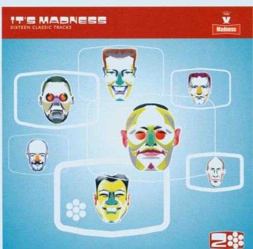 CD cover for Madness’ “It’s Madness” featuring stylized band member portraits.