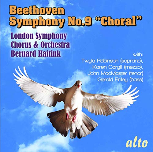CD cover: Beethoven’s Symphony No. 9 with a dove against a blue sky.