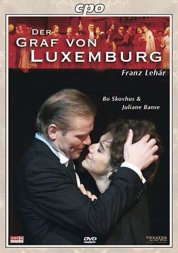 DVD cover for "Der Graf Von Luxemburg" operetta, featuring two performers.