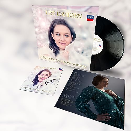 Vinyl record and insert for Lise Davidsen’s “Christmas from Norway” album.