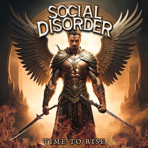CD cover: armored winged figure with swords, dramatic lighting.