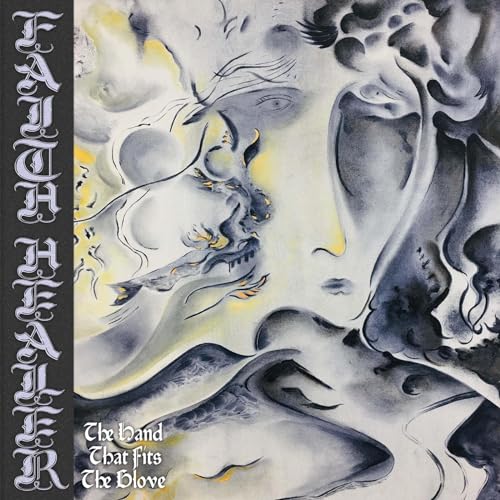CD cover: abstract black and white illustration of a face and bird.
