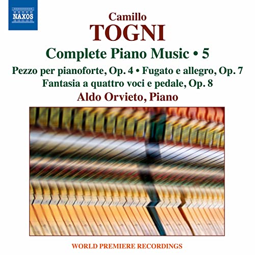CD cover for Camillo Togni’s piano music performed by Aldo Orvieto.