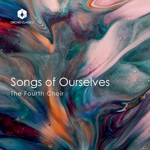 CD cover for “Songs of Ourselves” by The Fourth Choir, abstract art.