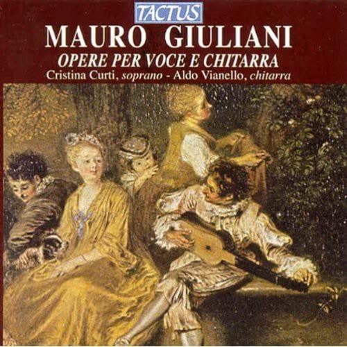 CD cover featuring a classical painting of figures with a guitar.