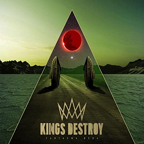 CD album cover: two figures stand before a red sun and mountains.