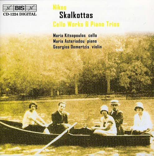 CD cover for Nikos Skalkottas chamber works, featuring a vintage boating scene.