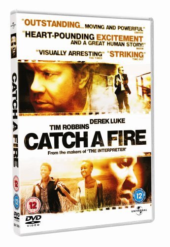 DVD case for Catch A Fire with images of actors and film title.