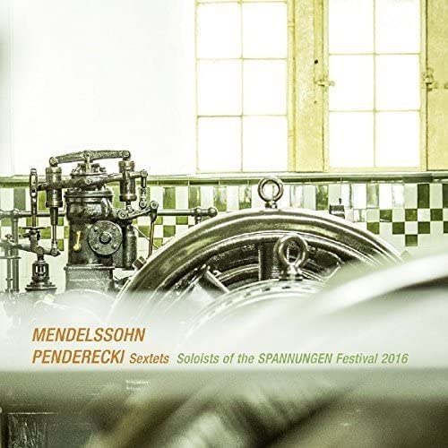 CD cover featuring an old industrial machine and text "Mendelssohn Penderecki".