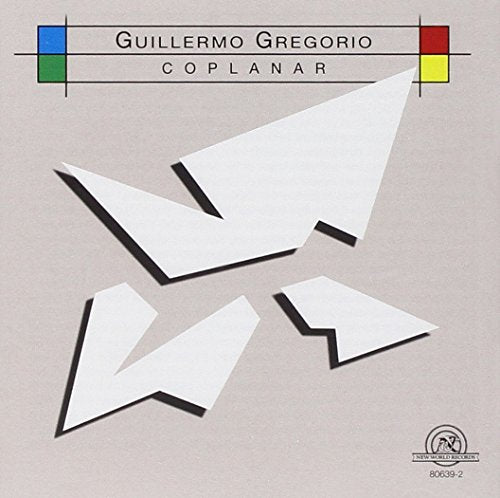 CD cover with geometric shapes and a paper airplane illustration.