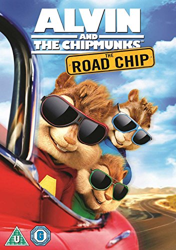 DVD cover featuring Alvin and the Chipmunks in a red car.