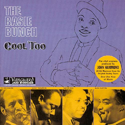 CD cover with a purple illustration of a man and four yellow portraits below.