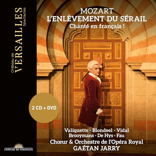 CD cover for Mozart’s “L’enlèvement du Sérail” opera, featuring a man in red.