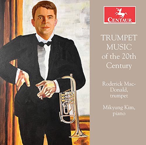 CD cover featuring a portrait of Roderick MacDonald with a trumpet.
