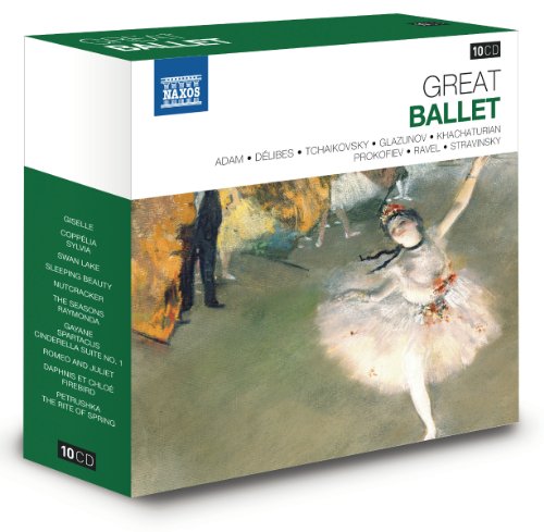 Green 10CD box set of “Great Ballet” with a ballet dancer image.