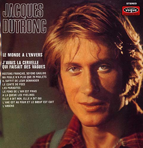 Jacques Dutronc album cover, 1970, featuring a portrait of the singer.