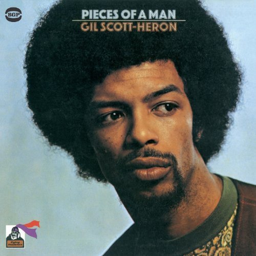 Album cover featuring a portrait of Gil Scott-Heron with an afro against blue background.