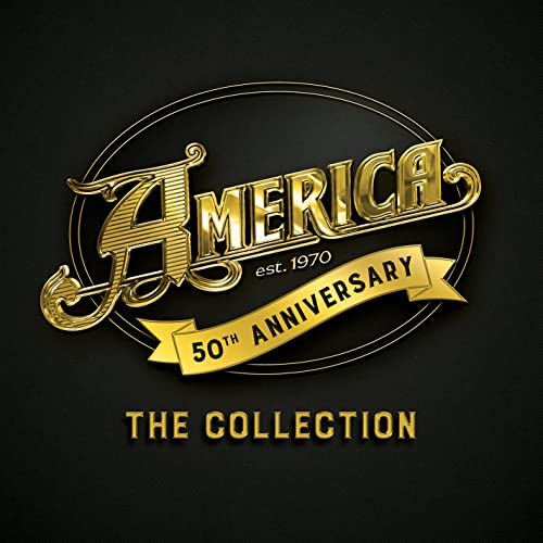 America's golden logo and "50th Anniversary: The Collection" CD cover art.