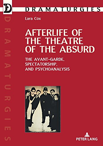 Red book cover with black and white photo of people in suits.