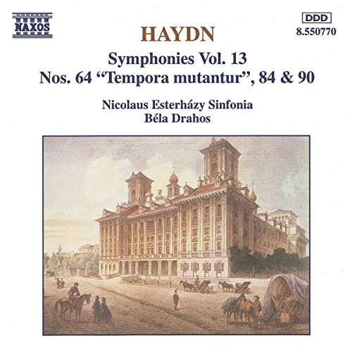 CD cover for Haydn symphonies, featuring a baroque building illustration.